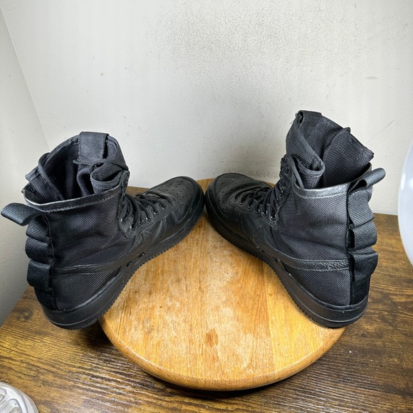 Nike SF Air Force 1 Triple Black Black Men's Boots Size 10 864024-003 - Picture 7 of 10